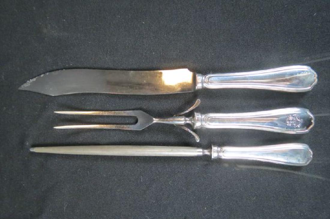 European Silver 3 pc. Carving Set, (1 of 3)