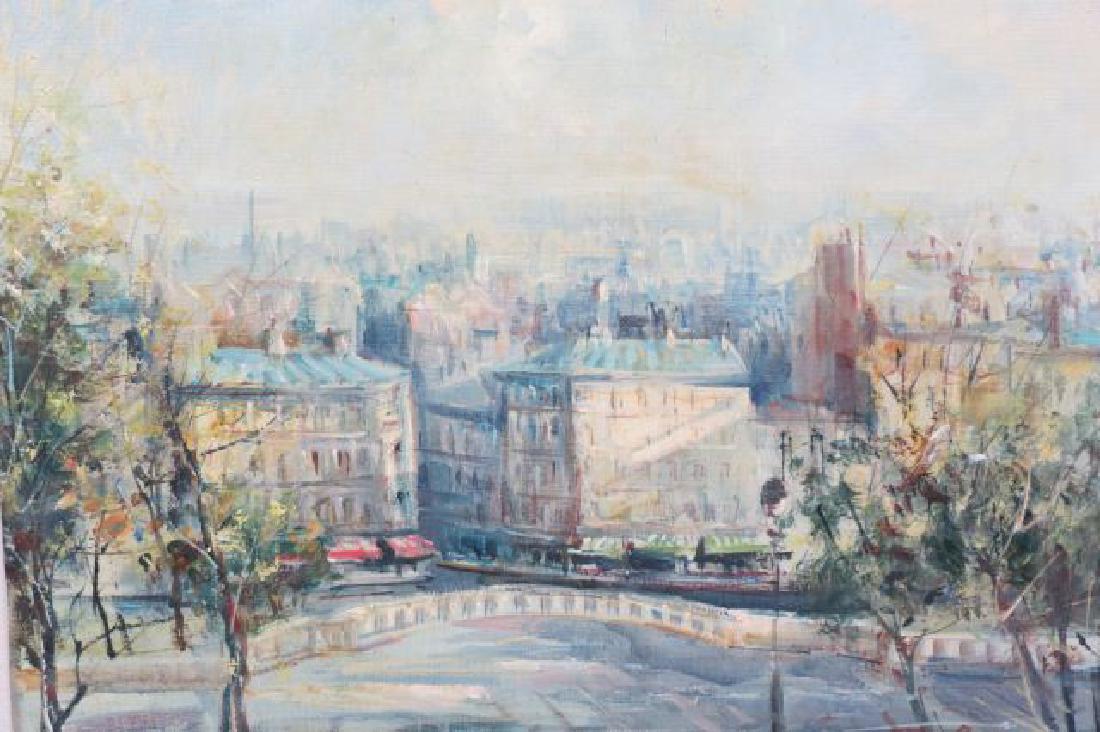 Lucien Delarue Oil Painting of Paris Cityscape, (1 of 5)