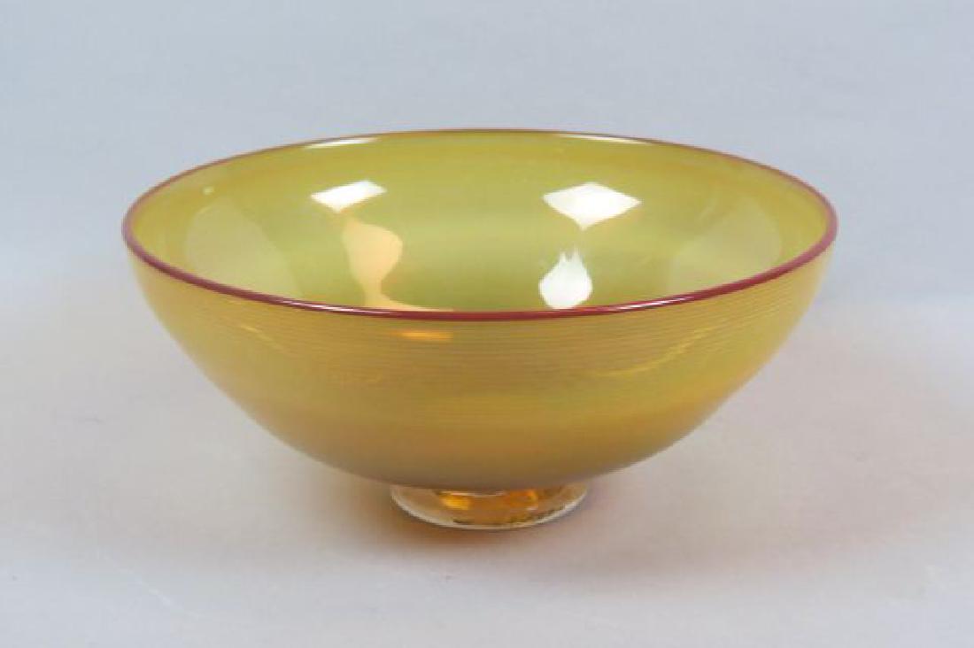 John Geci Studio Art Glass Bowl, (1 of 3)