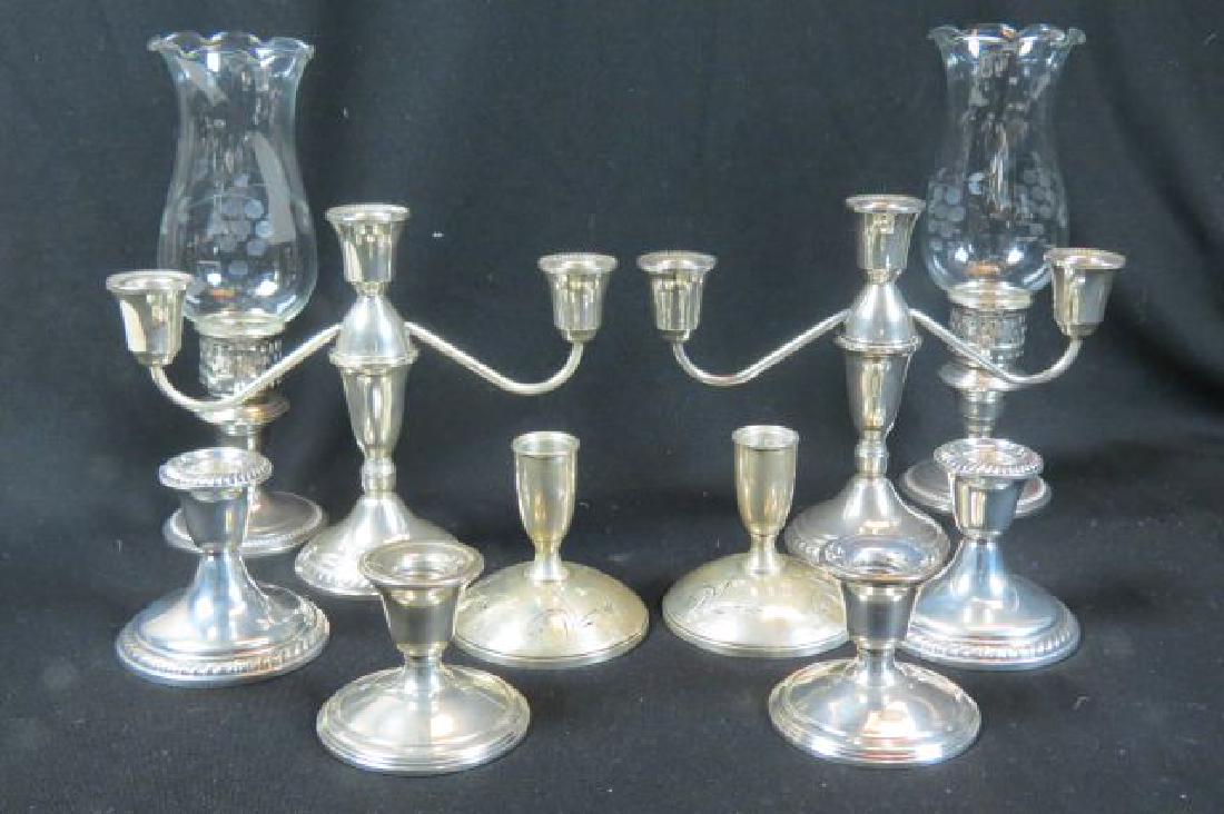 5 Pair of Sterling Silver Candlesticks (1 of 5)