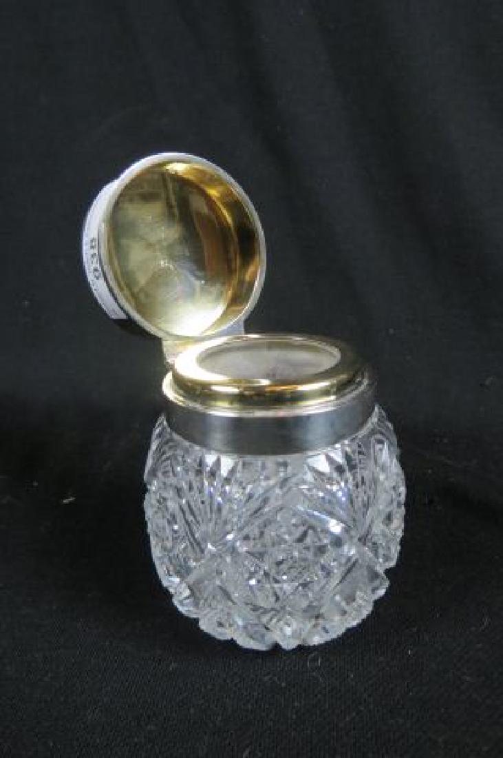 Hawkes "Venetian" Cut Glass & Sterling Jar, (1 of 5)