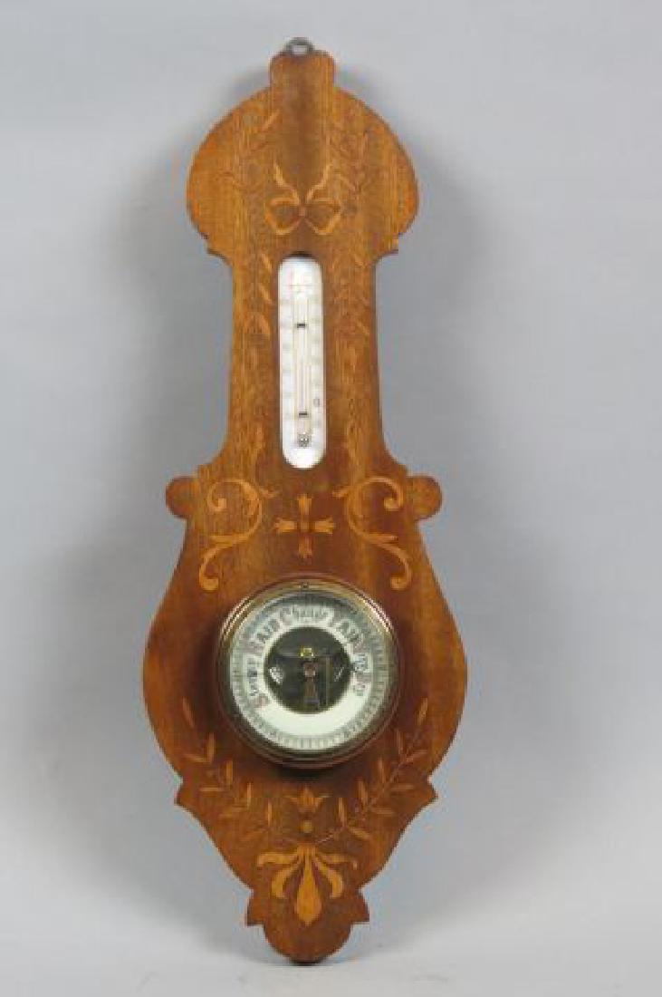 Inlaid Mahogany Wall Barometer, (1 of 4)