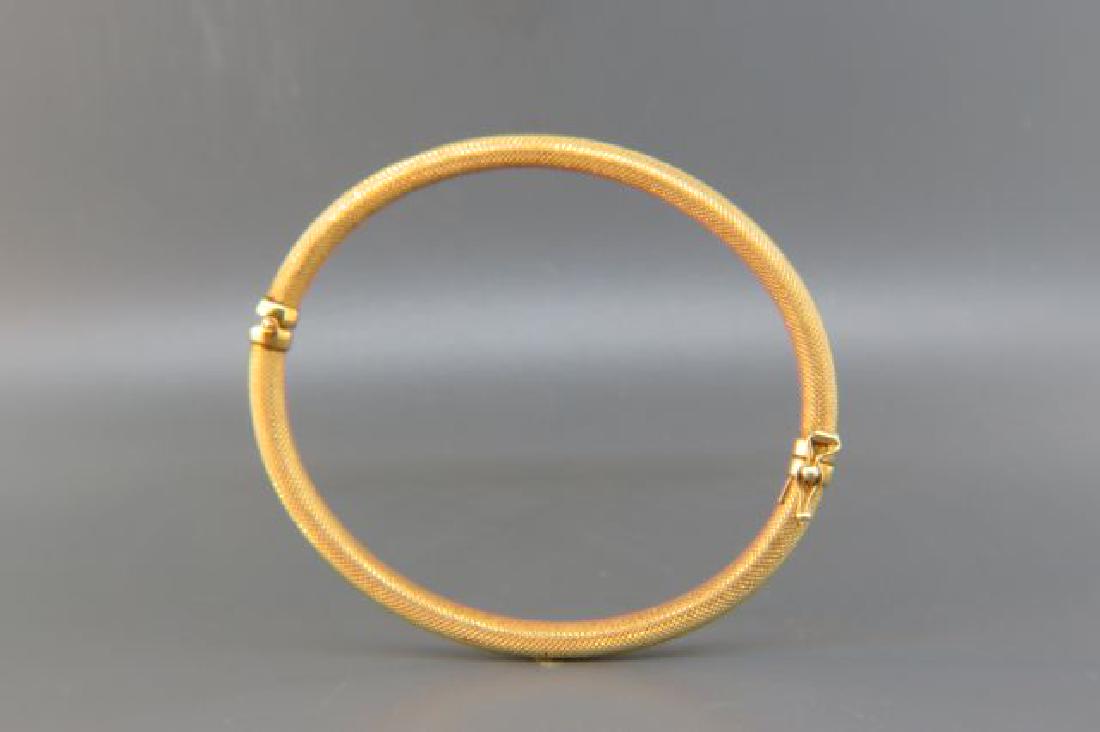 14K Gold Bangle Bracelet, (1 of 3)