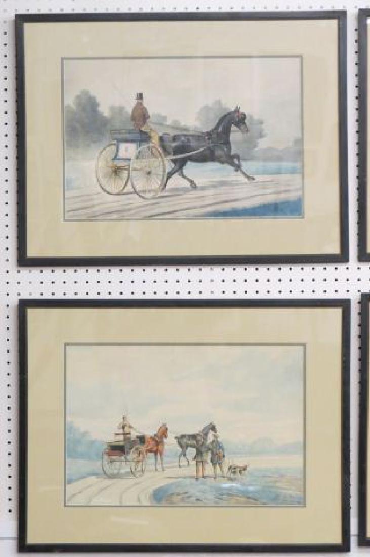 2  Richard Rosenbaum Watercolors of Horse & Buggy, (1 of 7)