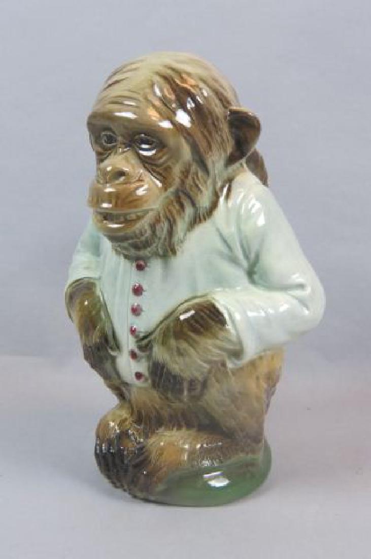 St. Clement Majolica Pottery Monkey Pitcher, (1 of 5)