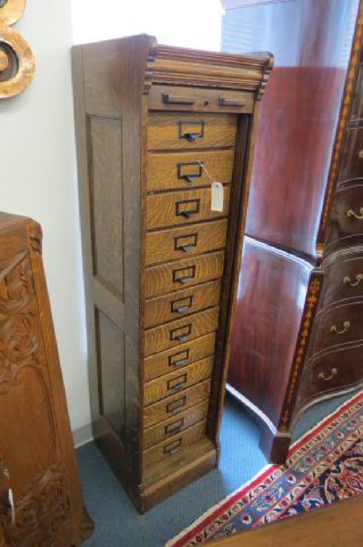 Oak Roll Top File