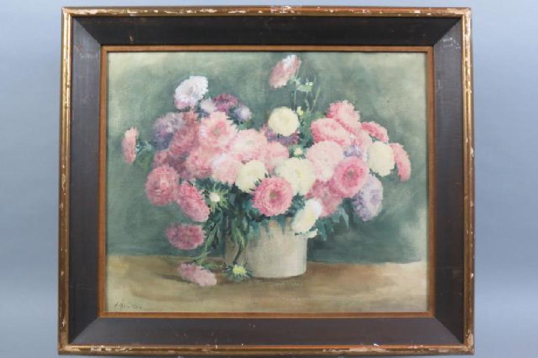 J. Alden Weir Watercolor Still Life with Roses, (1 of 7)