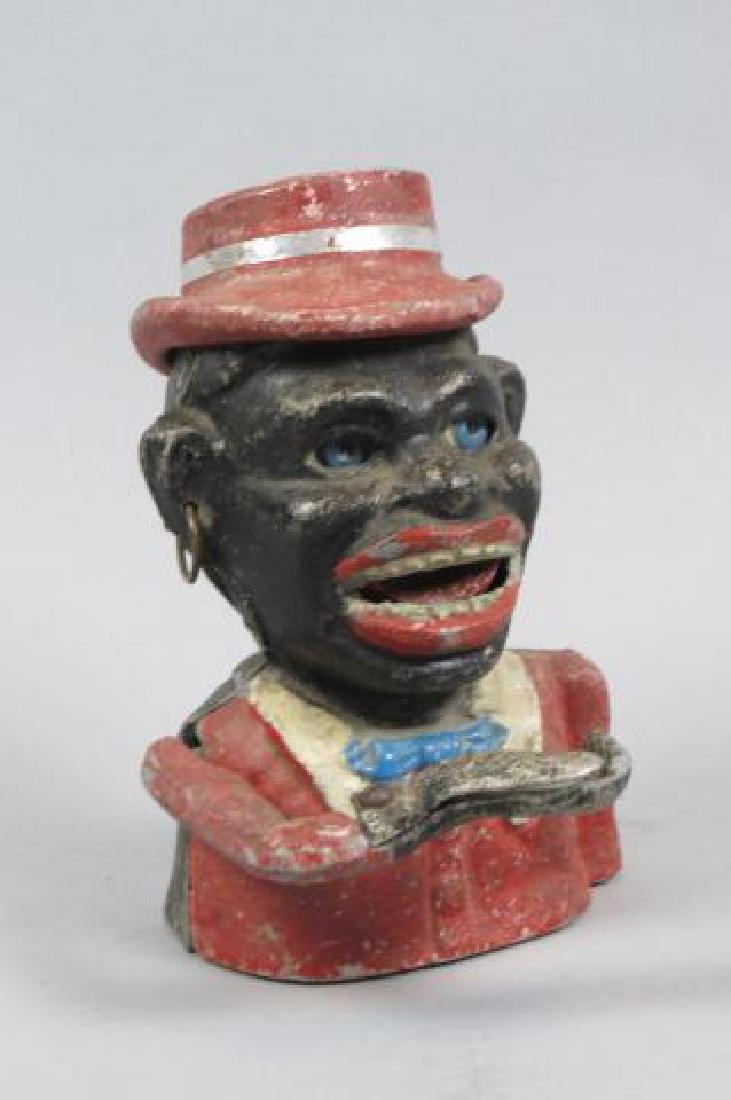 Black Americana Jolly Black Man Mechanical Bank, (1 of 4)