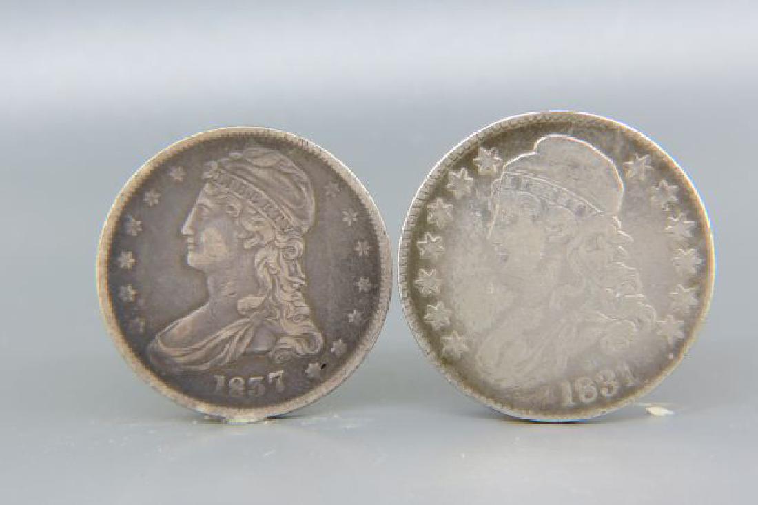 1831 & 1837 Bust Half Dollar, (1 of 2)