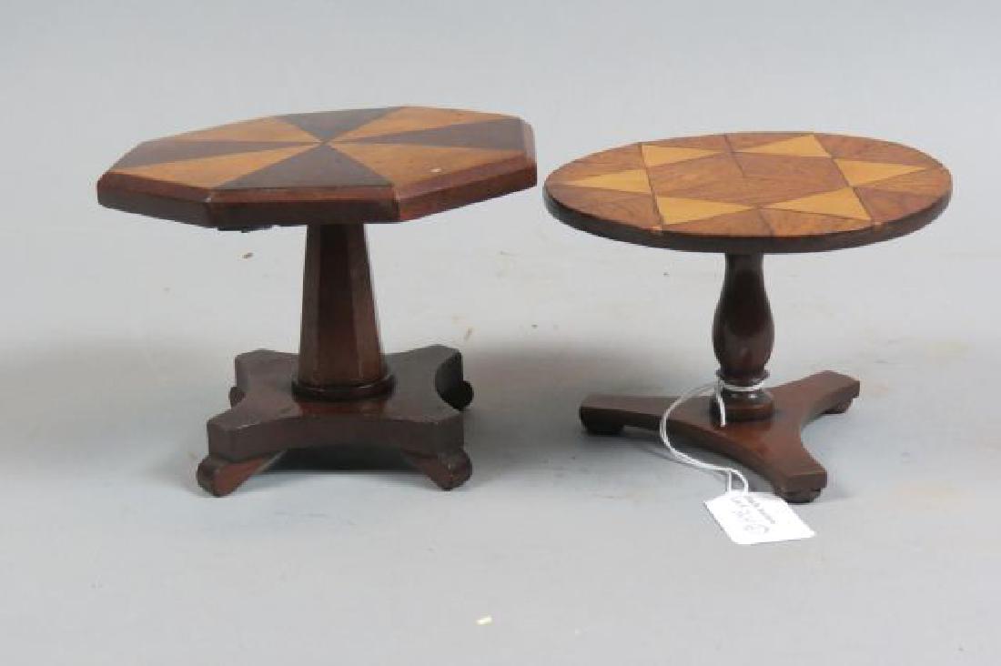 2 Wooden Doll Size Tables, (1 of 4)