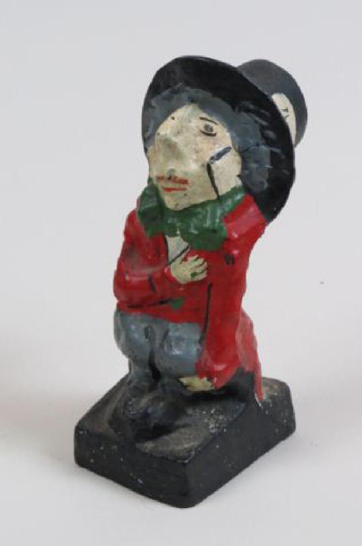 Cast Iron Figural Doorstop "Mad Hatter", (1 of 4)