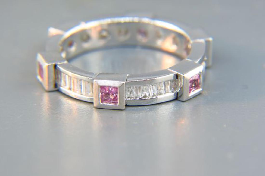 pink sapphire band pink sapphire band