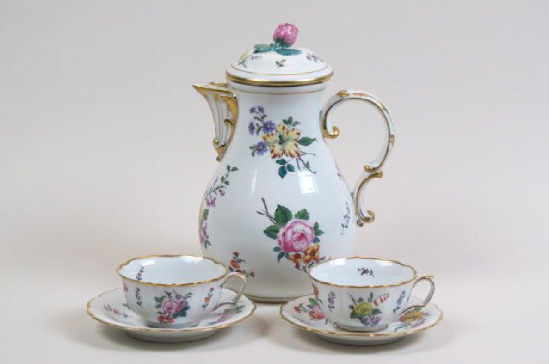 13 pc. Meissen Handpainted Porcelain Coffee Set, (1 of 5)