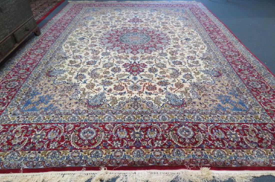 Tabriz Persian Handmade Silk Room Size Rug, (1 of 6)
