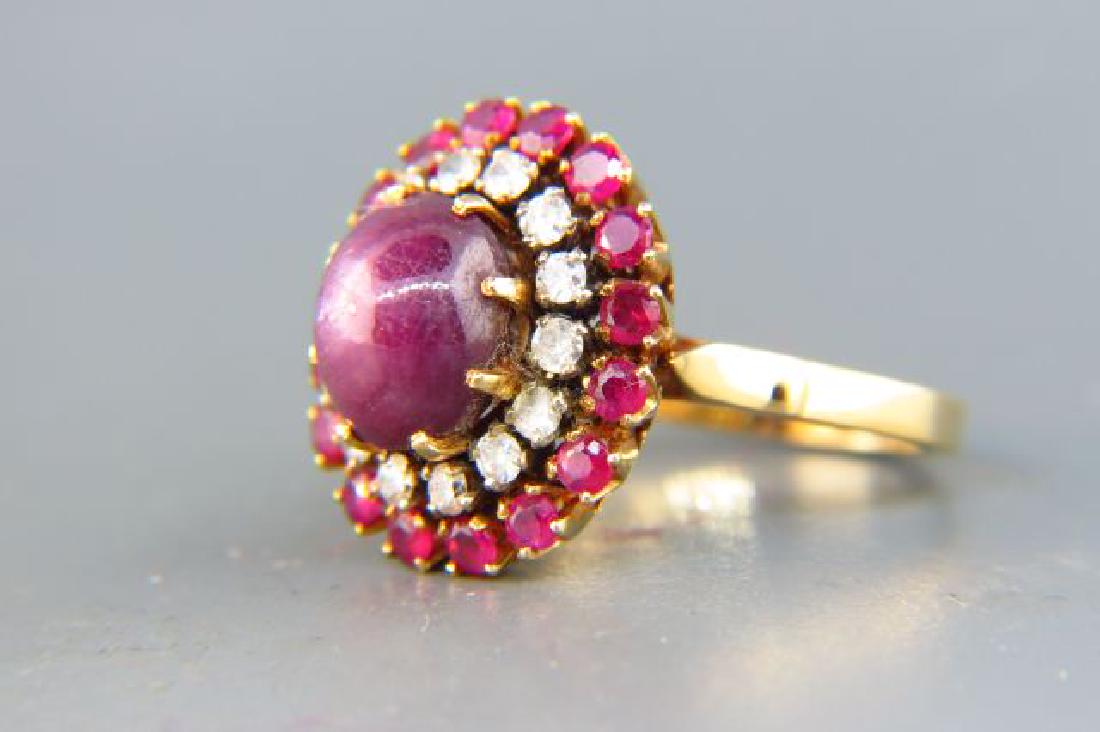Star Ruby & Diamond Ring, (1 of 4)