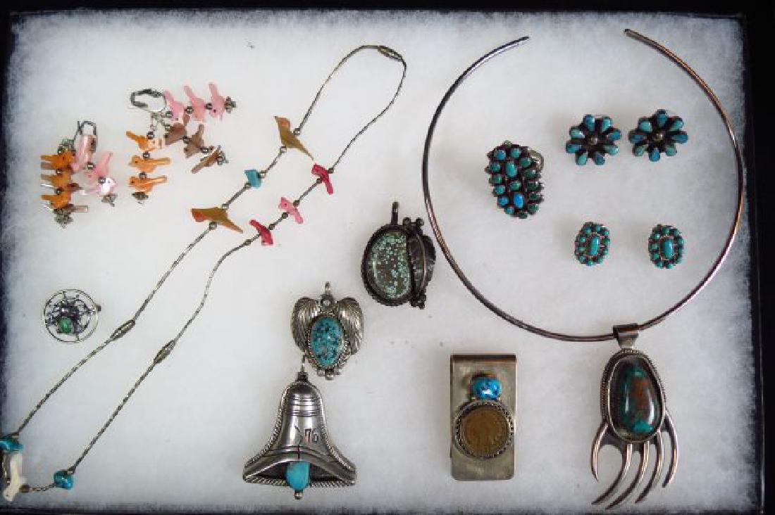 Lot of Indian Jewelry, mostly sterling, (1 of 5)