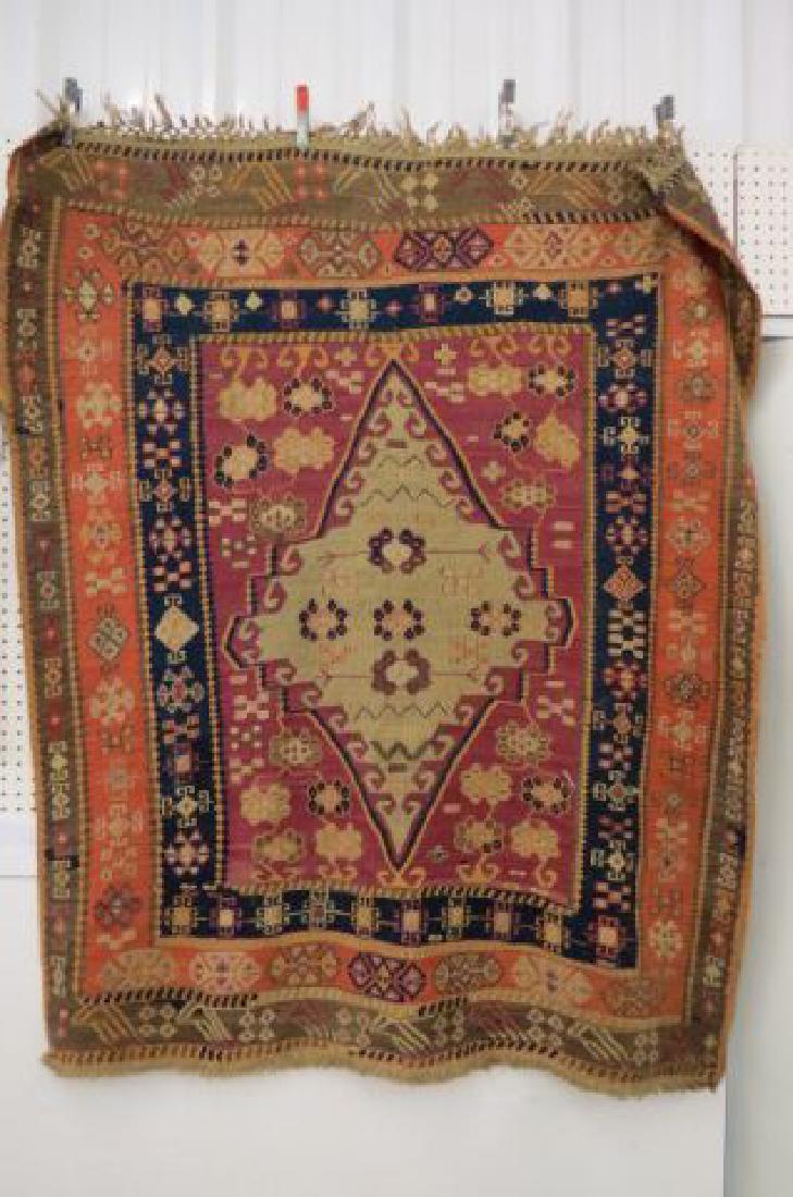 Flat Weave Handmade Rug, semi-antique, (1 of 6)