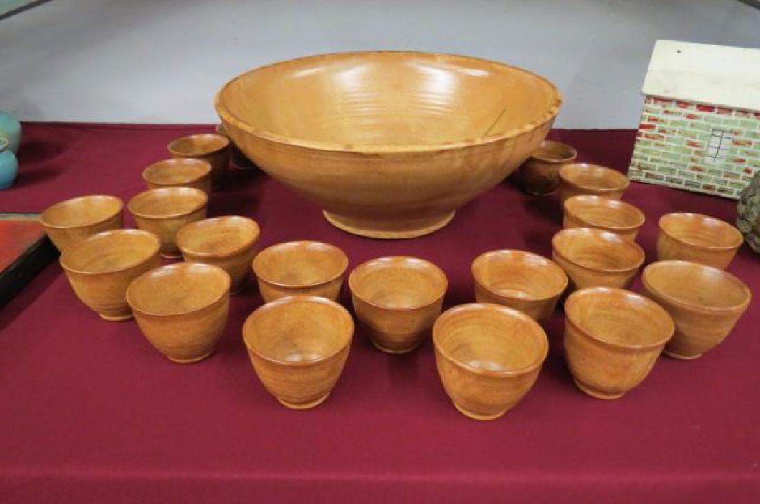 Dorothy Auman North Carolina Pottery Punch Set, (1 of 6)