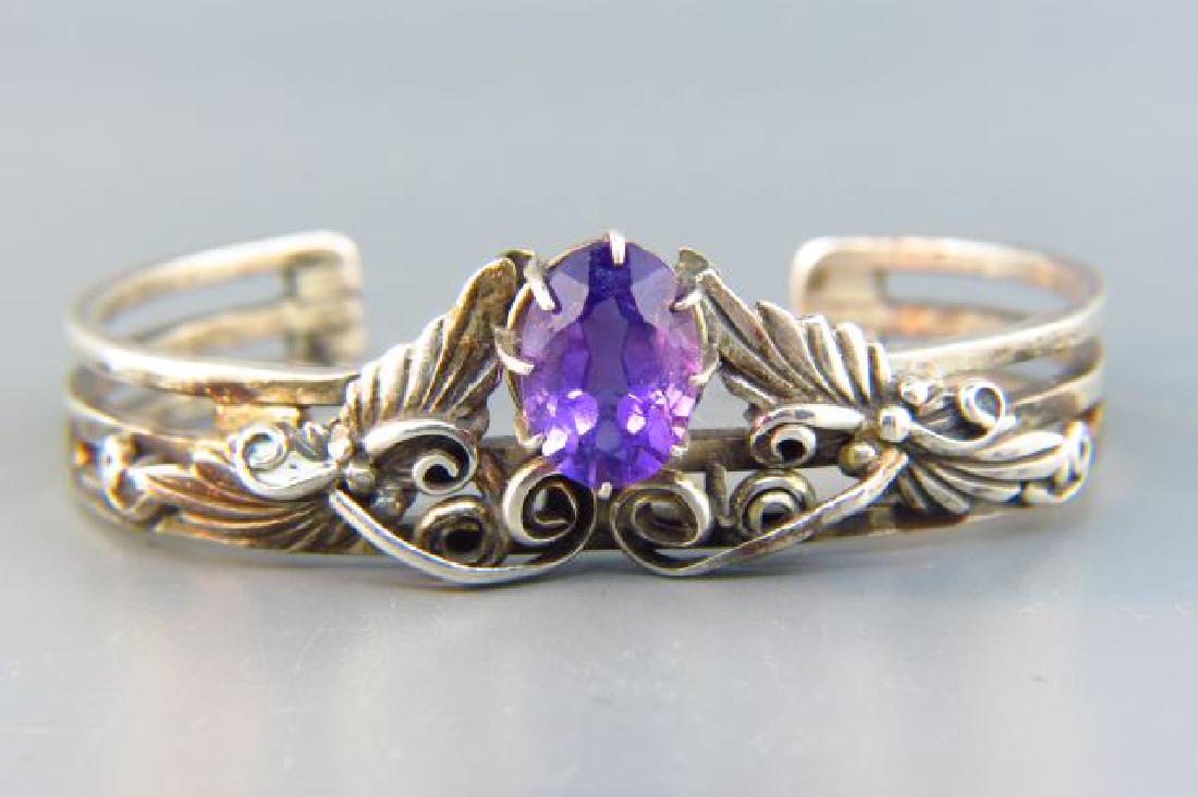 Amethyst & Sterling Bracelet, (1 of 4)