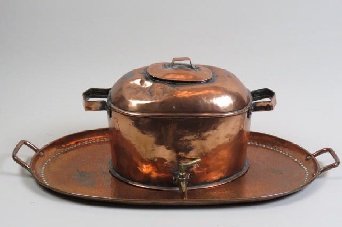 2 pcs. Early Copper, a Hot Water Urn (1 of 4)