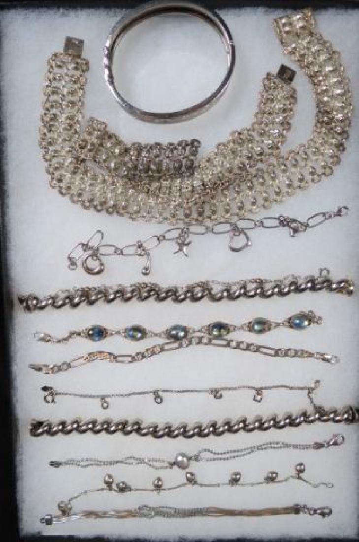 14 pc. Sterling Silver Jewelry Lot of Bracelets (1 of 4)