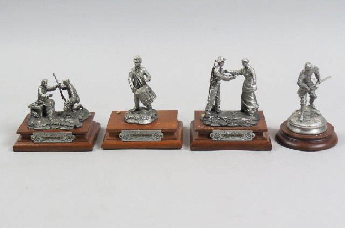 4 Chilmark Pewter Civil War Figurines,