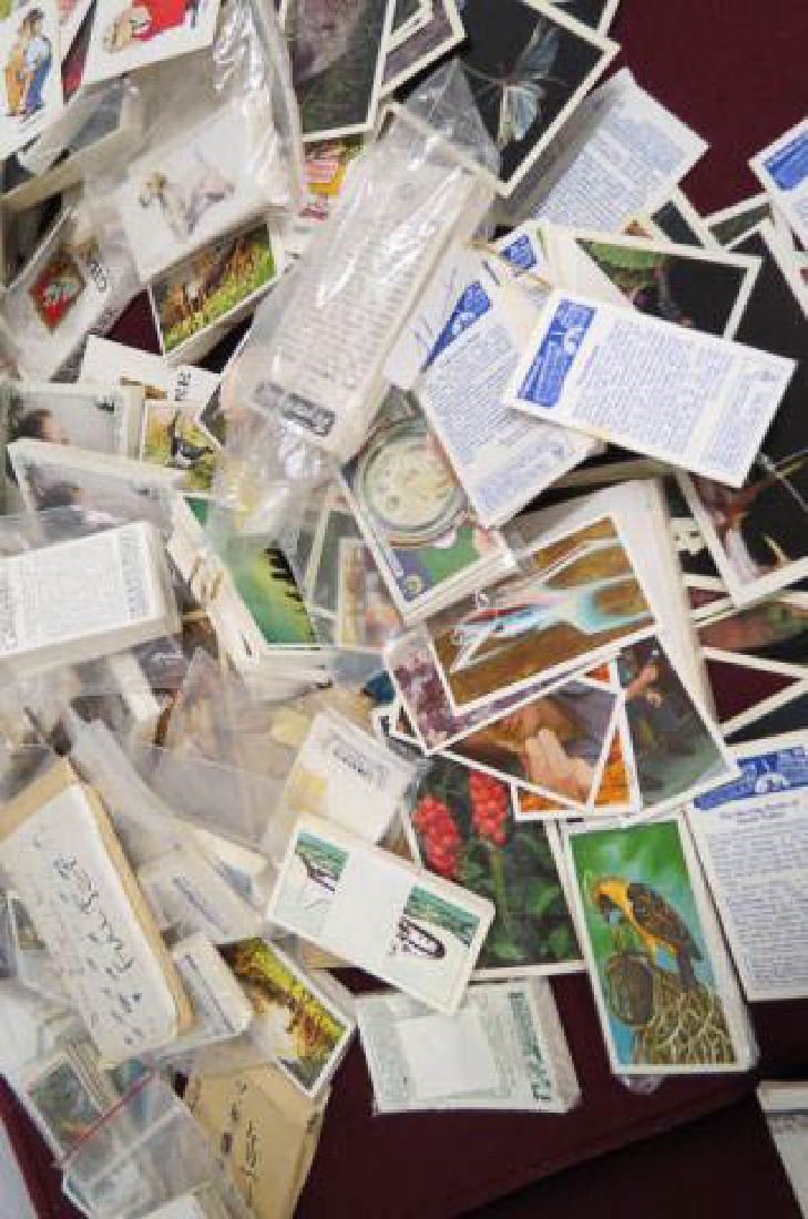Huge Collection of Vintage Cigarette Cards,: premiums, many sets including birds, flowers, animals, sports, kings & queens, Indians, comical, insects & so much more, guessing over 1000 pcs.