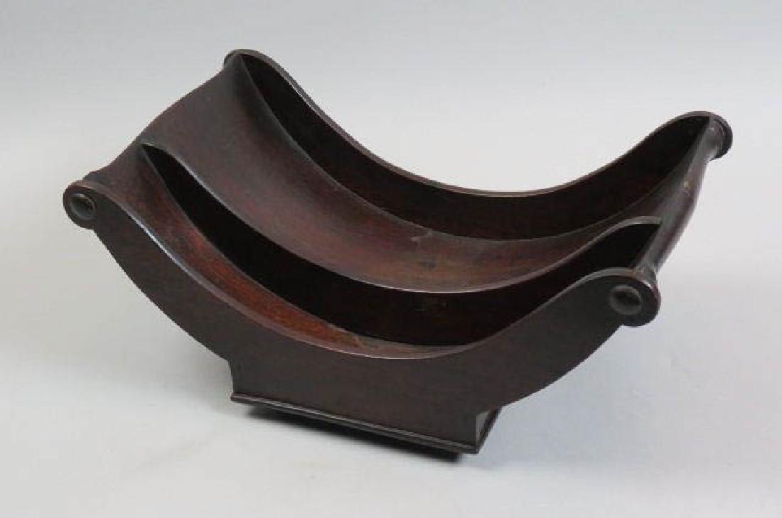 Rare 18th Century Georgian English Cheese Trolley,: mahogany, brass casters, 15" x 10" x 7".