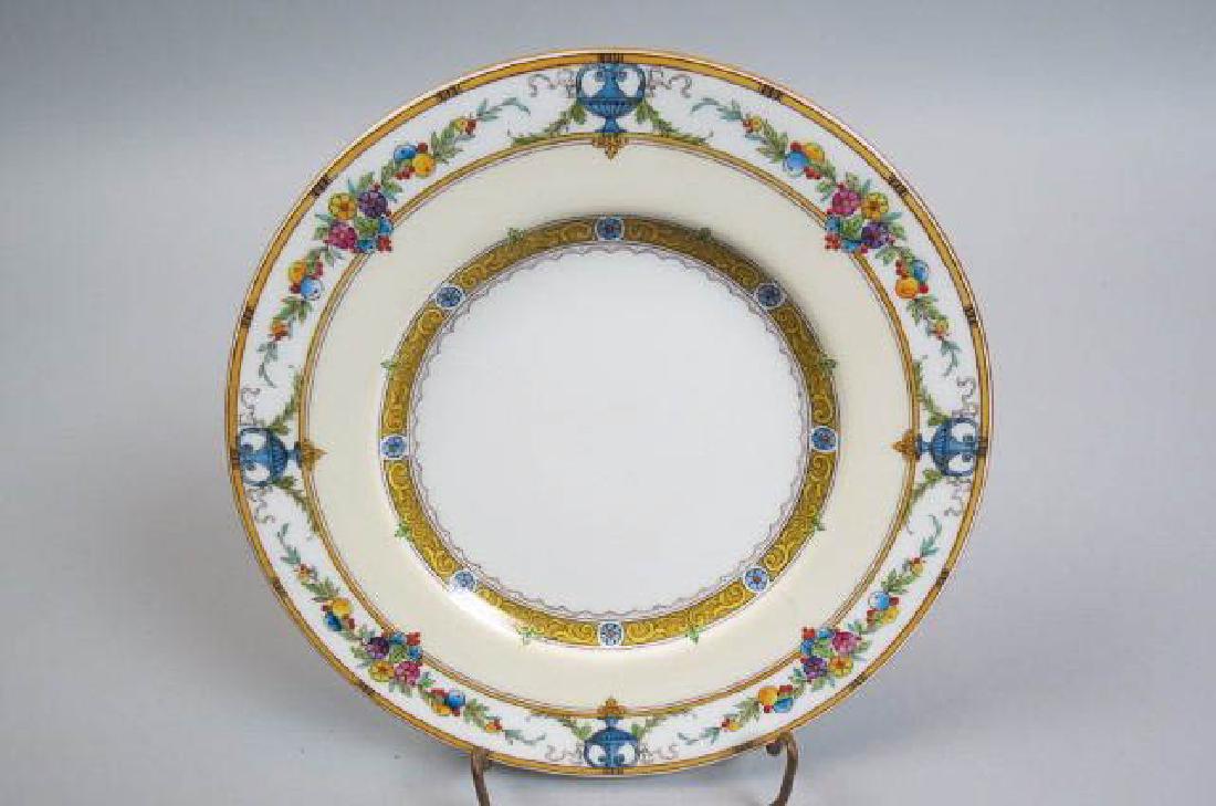 11 Mintons China Art Deco Plates,: fruit & floral, 1926, 8 3/4", excellent.