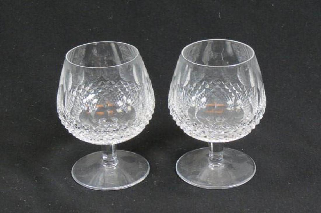 8 Waterford Crystal "Colleen" Brandy Glasses,: 5 1/4", signed, excellent.