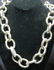 Sterling Silver Large Oval Link Necklace,