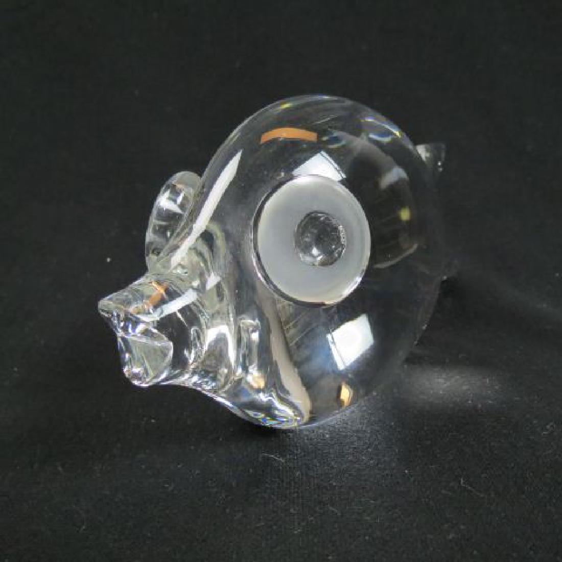 Steuben Crystal Figurine of a Fish,: #8107, issued in 1961, by George Thompson, 6 7/8", excellent