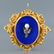19th Century 18k Gold, Diamond & Pearl Brooch,