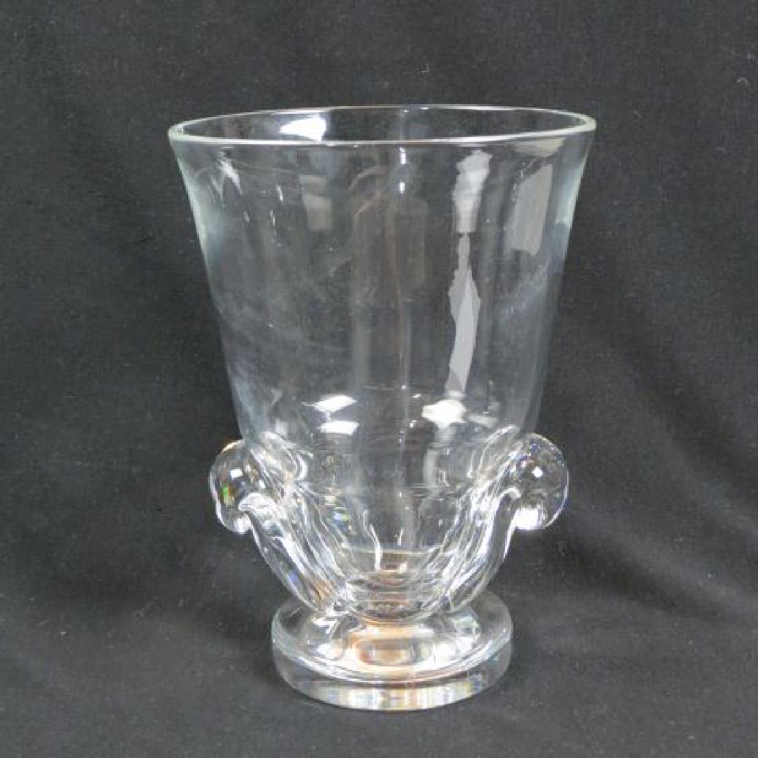 Steuben Crystal Vase With Scroll Base Jun 29 2019 Richard D