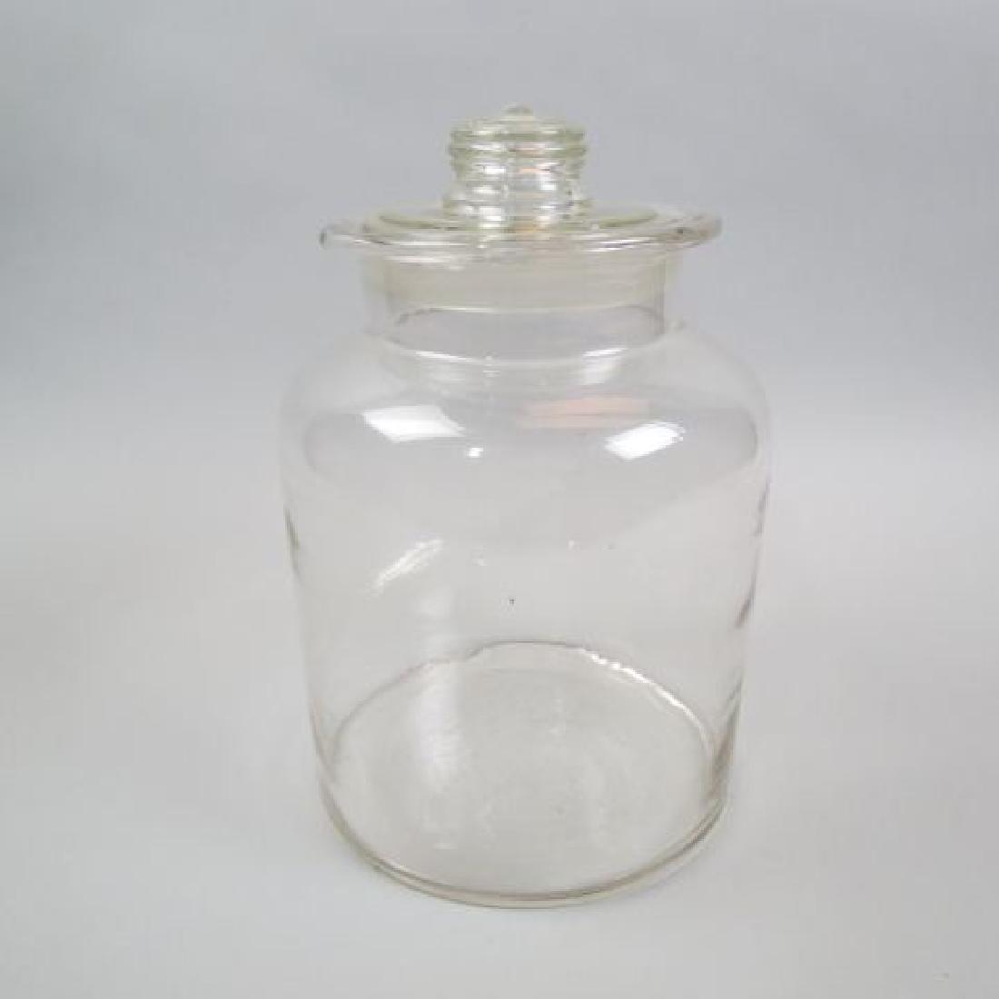 Old Large Glass Candy Store Container,: 9" diameter, 12 1/2" tall, excellent