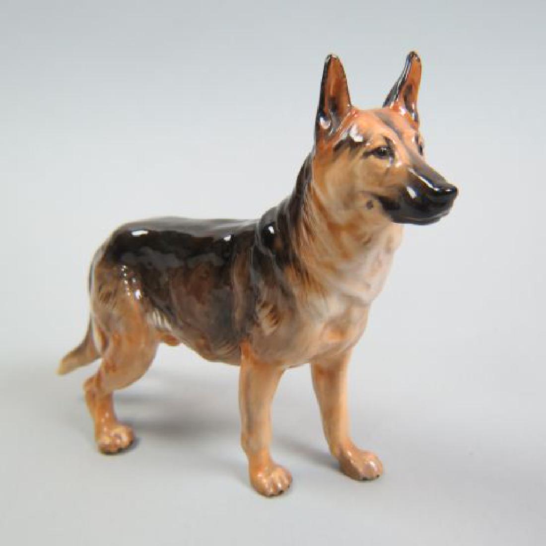 Royal Doulton Figurine "Alsation Champion": "Benign of Picardy" HN-1116, 6" tall, 8" long, 1937-1985 by Frederick Daws, excellent