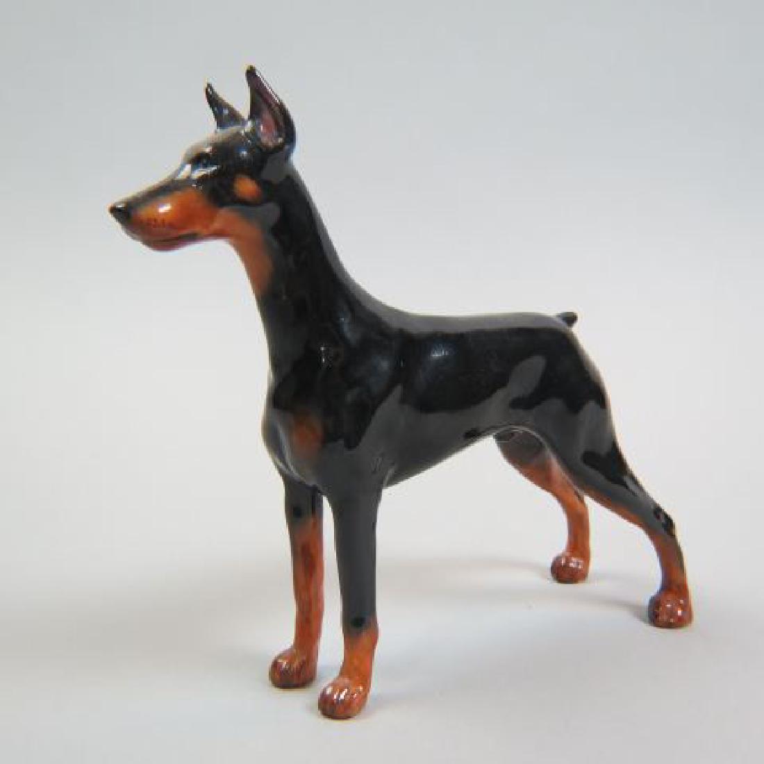 Royal Doulton Figurine,: "Doberman Pinscher Champion Rancho Dobe's Storm," HN-2645, 1955-1985, 6 1/4" tall, 6" long, excellent