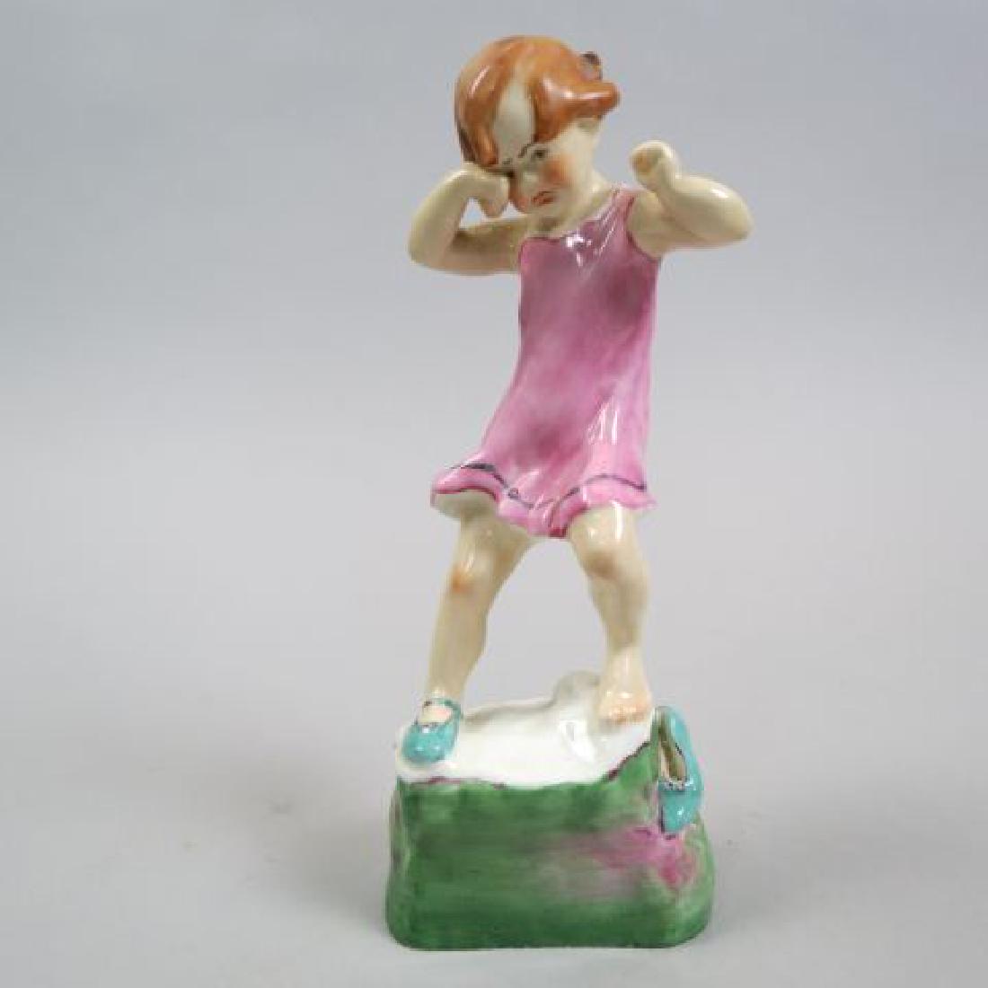 Royal Worcester Porcelain Figurine,: "Wednesday's Child is Full of Woe," #3259, 7", excellent