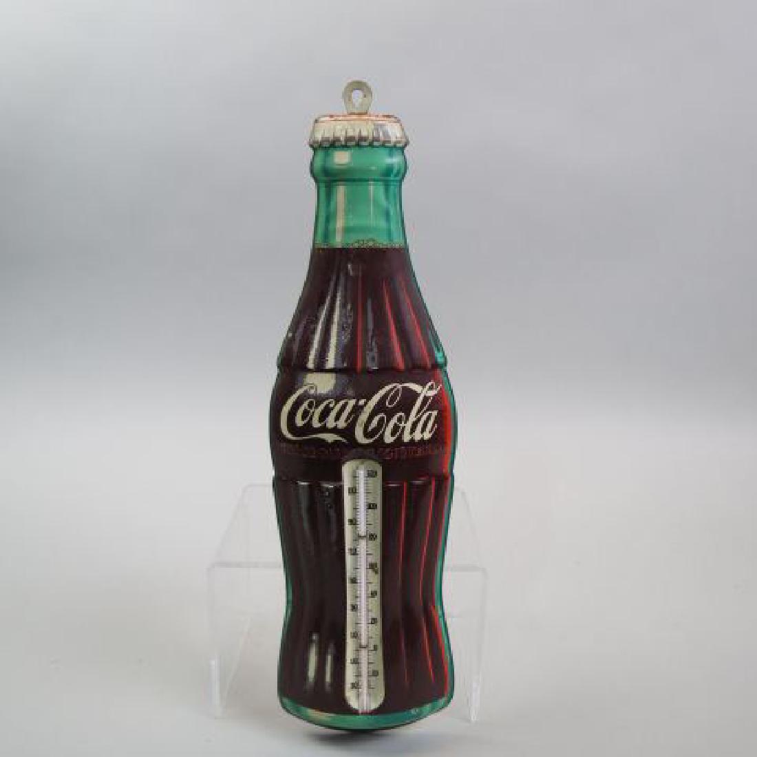 Vintage Coca-Cola Advertising Tin Thermometer,: by Robertson, all original, 16" tall
