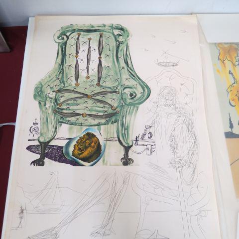 Salvador Dali, lithograph,: #33 of 250, pencil signed and numbered, 1975, image area 21" X 28", unframed. Provenance: Estate of James Mann.