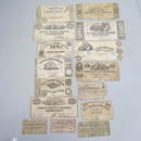 9 Confederate Currency Notes,