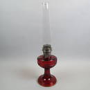 Aladdin Glass Lamp, Rare Ruby Crystal,