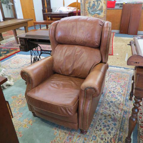 Leather Recliner,: brown, by Distiction Leather, Inc.
