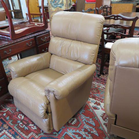 Leather Recliner,: by Lazy Boy.