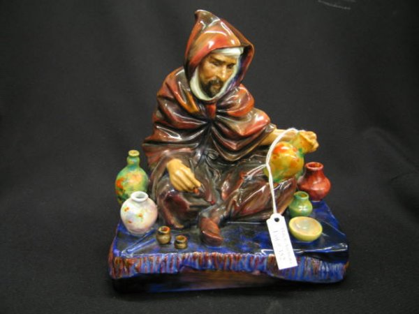 Royal Doulton Figurine "Potter", HN # 1493, 7", re: HN # 1493, 7", repaired, temperature cracks.