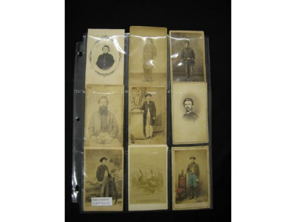 Collection of 9 Civil War Era Images, soldiers, M: soldiers, McClellan political "snake".