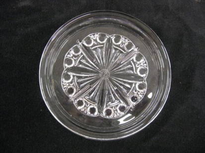 Baccarat Crystal Wine Coaster, signed, 5 1/4" diam: 5 1/4" diameter, excellent