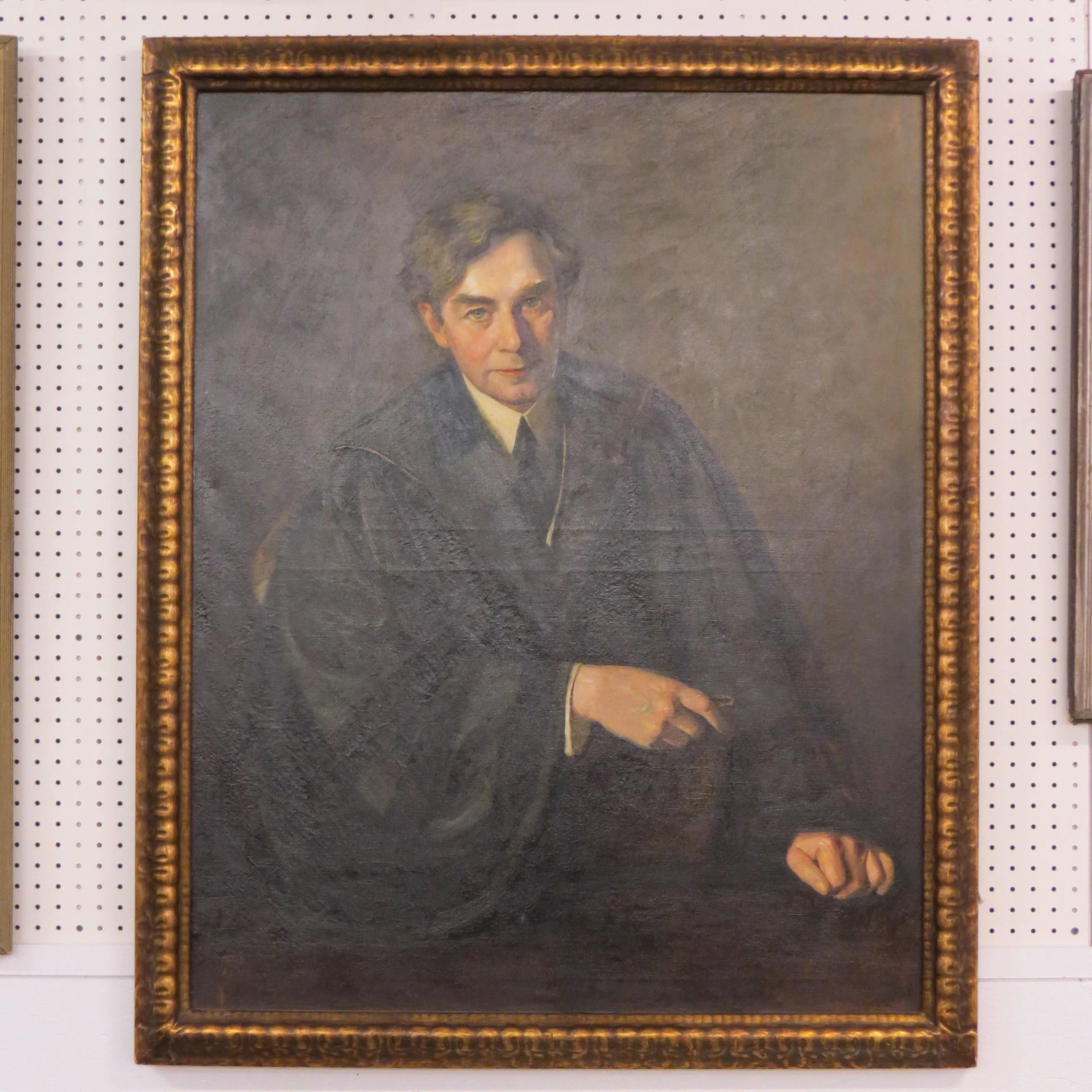 Prince Pierre Troubetzkoy, oil, Portrait: Rev. Robert Norwood, seated, on canvas, image area 45"x36", in antique gold frame, well listed artist........Prince Pierre Troubetzkoy was the older brother of Paul Troubetszkoy, a noted sculptor and 