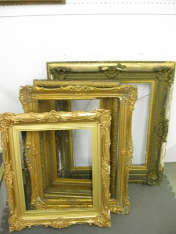 5 Large Picture Frames, some Victorian.: some Victorian.