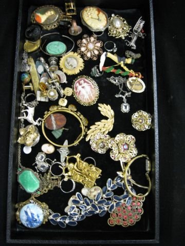 Estate Lot of Jewelry; silver, costume, cameos, : silver, costume, cameos, gold-filled & more.